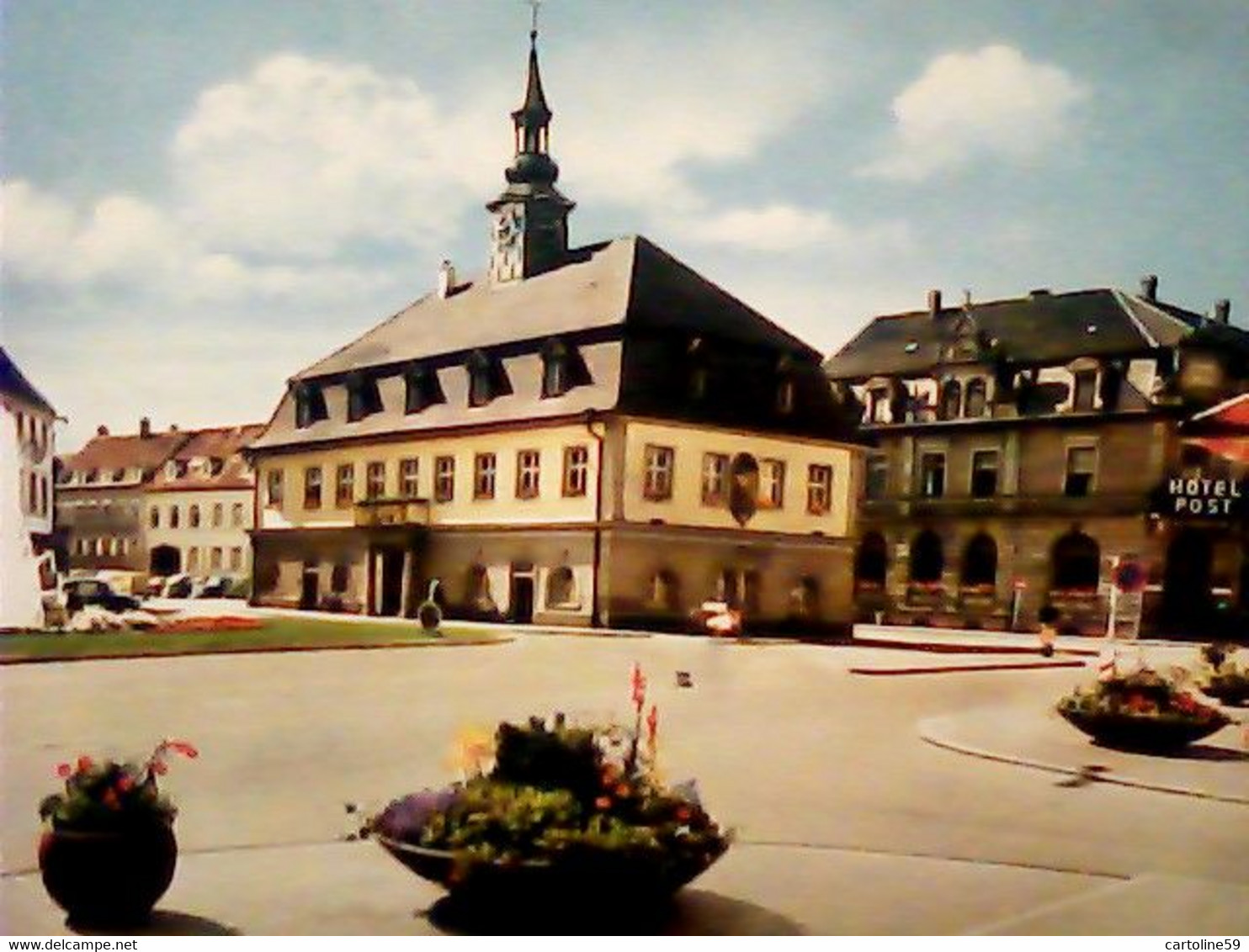 GERMANY Deutschland  Stadt Emmendingen - Marktplatz Und Rathaus - 'Hotel Post' VB1971 IZ4441 - Emmendingen