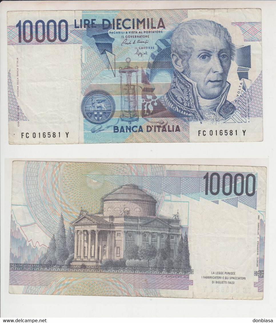 Repubblica: 10.000 Lire Volta Serie C (anno 1988) - 10000 Lire