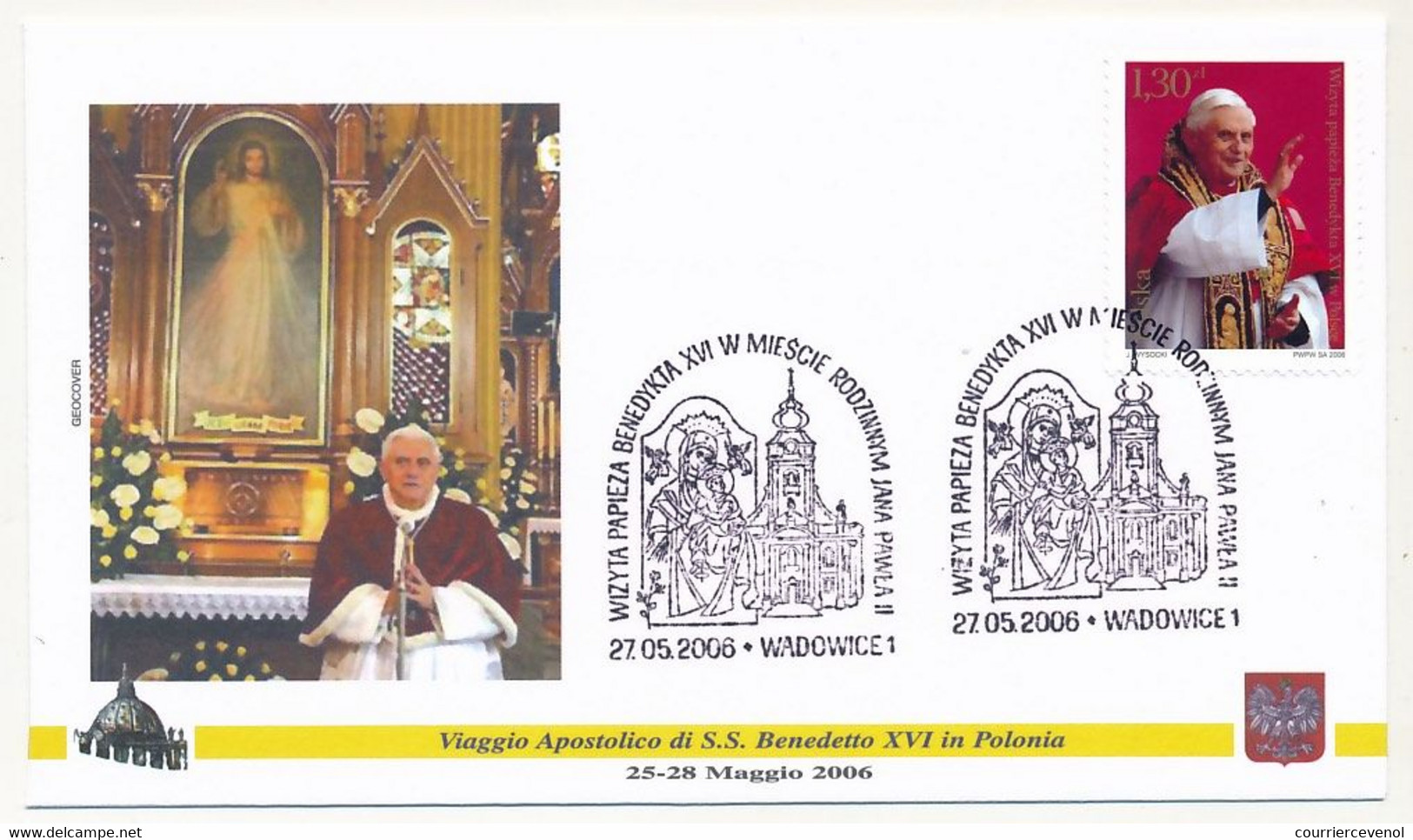 POLOGNE - 7 Enveloppes Illustrées - Voyage Du Pape Benoit XVI En Pologne - Mai 2006 - Dont Auschwitz-Birkenau - Cartas & Documentos