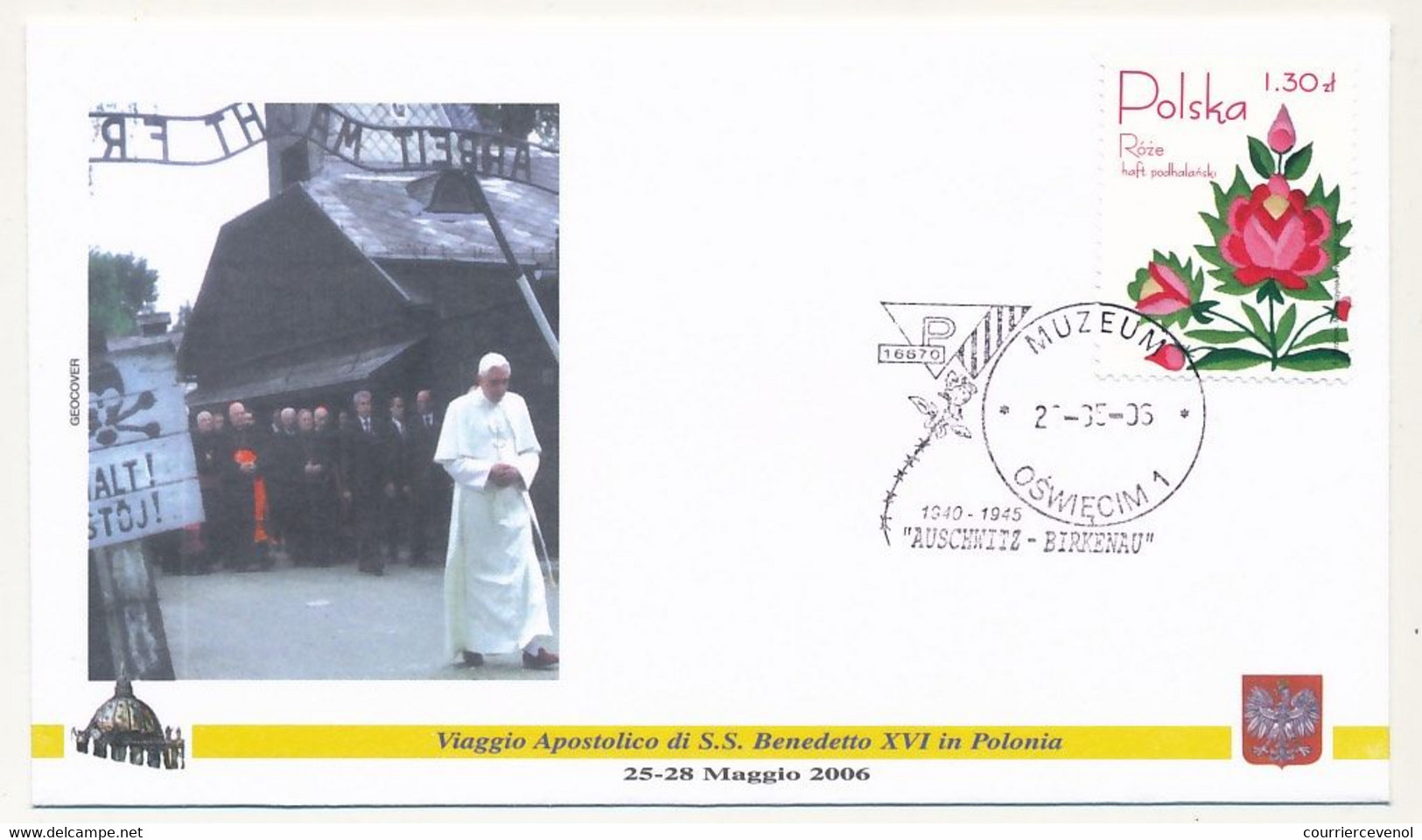 POLOGNE - 7 enveloppes illustrées - Voyage du Pape Benoit XVI en Pologne - Mai 2006 - dont Auschwitz-Birkenau