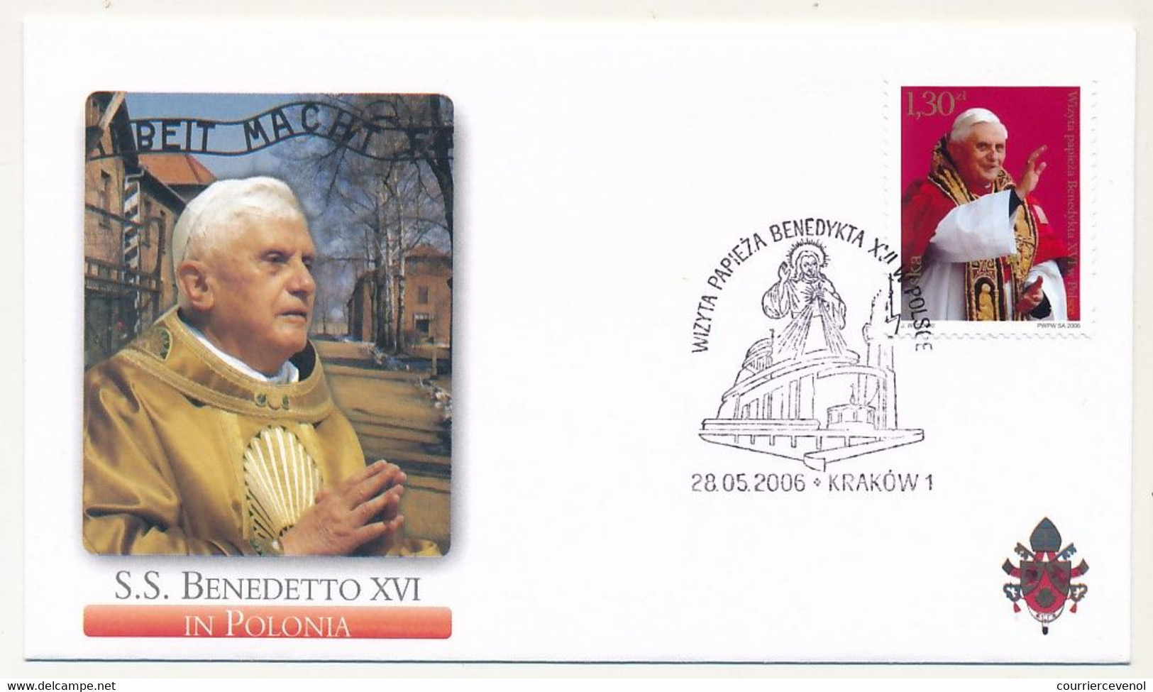 POLOGNE - 6 Enveloppes Illustrées - Voyage Du Pape Benoit XVI En Pologne - Mai 2006 - Storia Postale