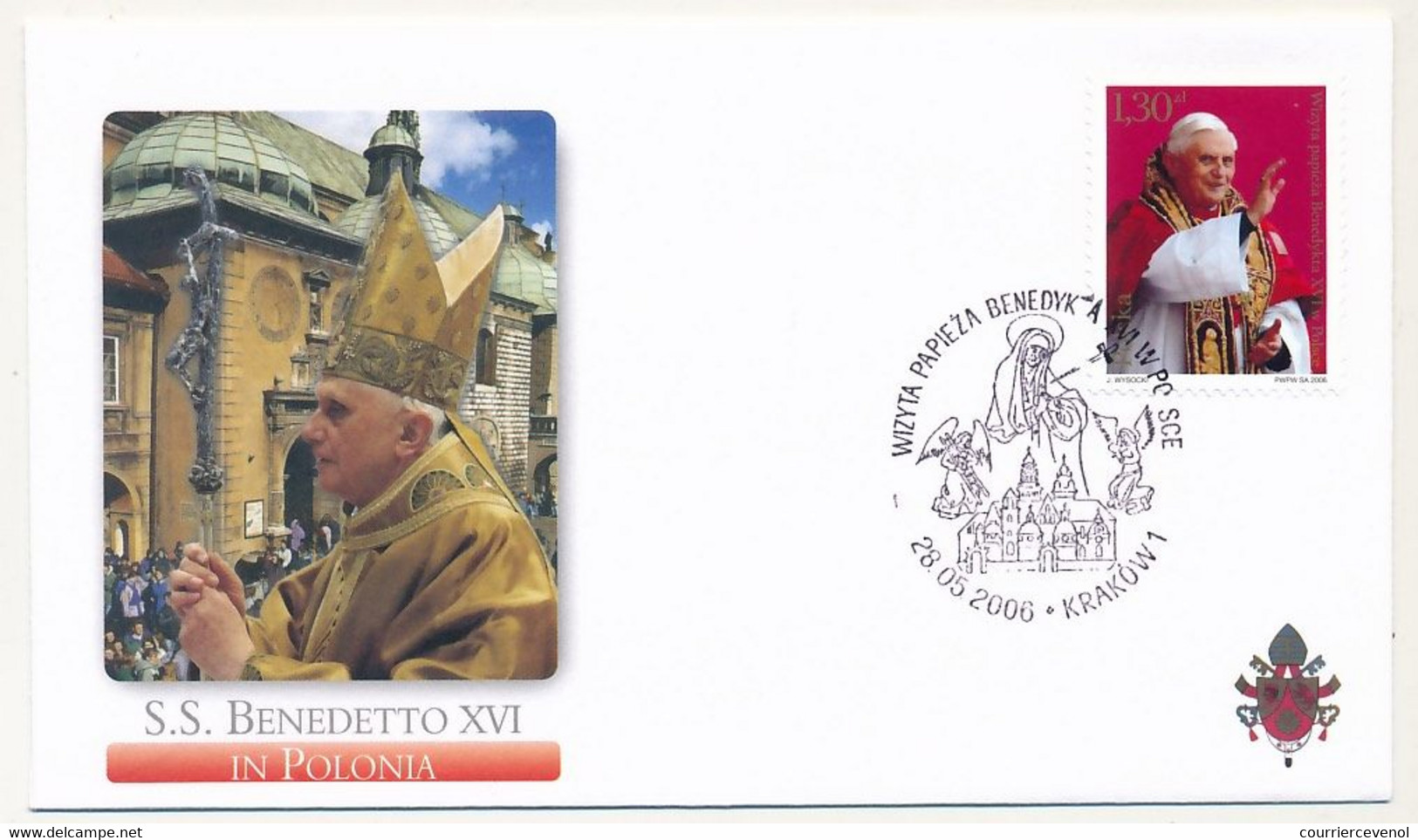 POLOGNE - 6 Enveloppes Illustrées - Voyage Du Pape Benoit XVI En Pologne - Mai 2006 - Cartas & Documentos