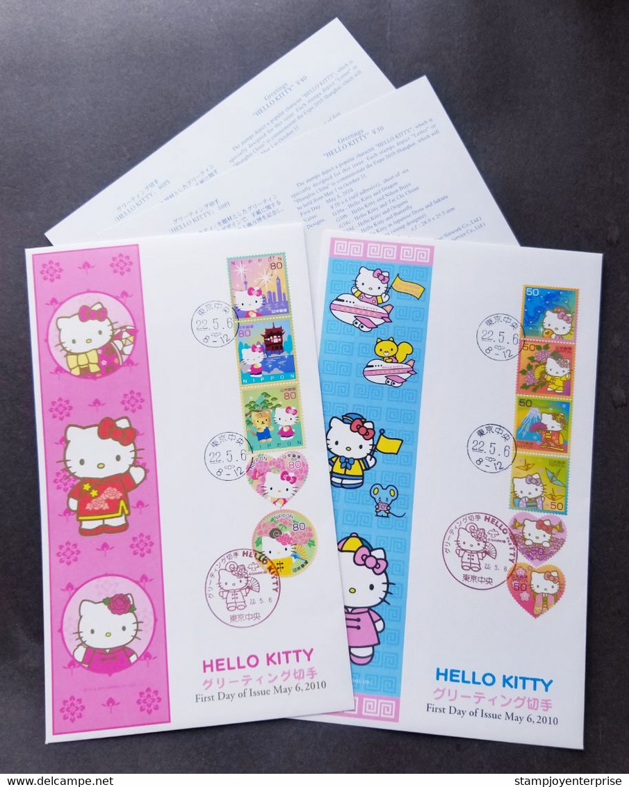 Japan Animation Hello Kitty 2010 Cartoon (FDC) *odd Shape *unusual - Storia Postale