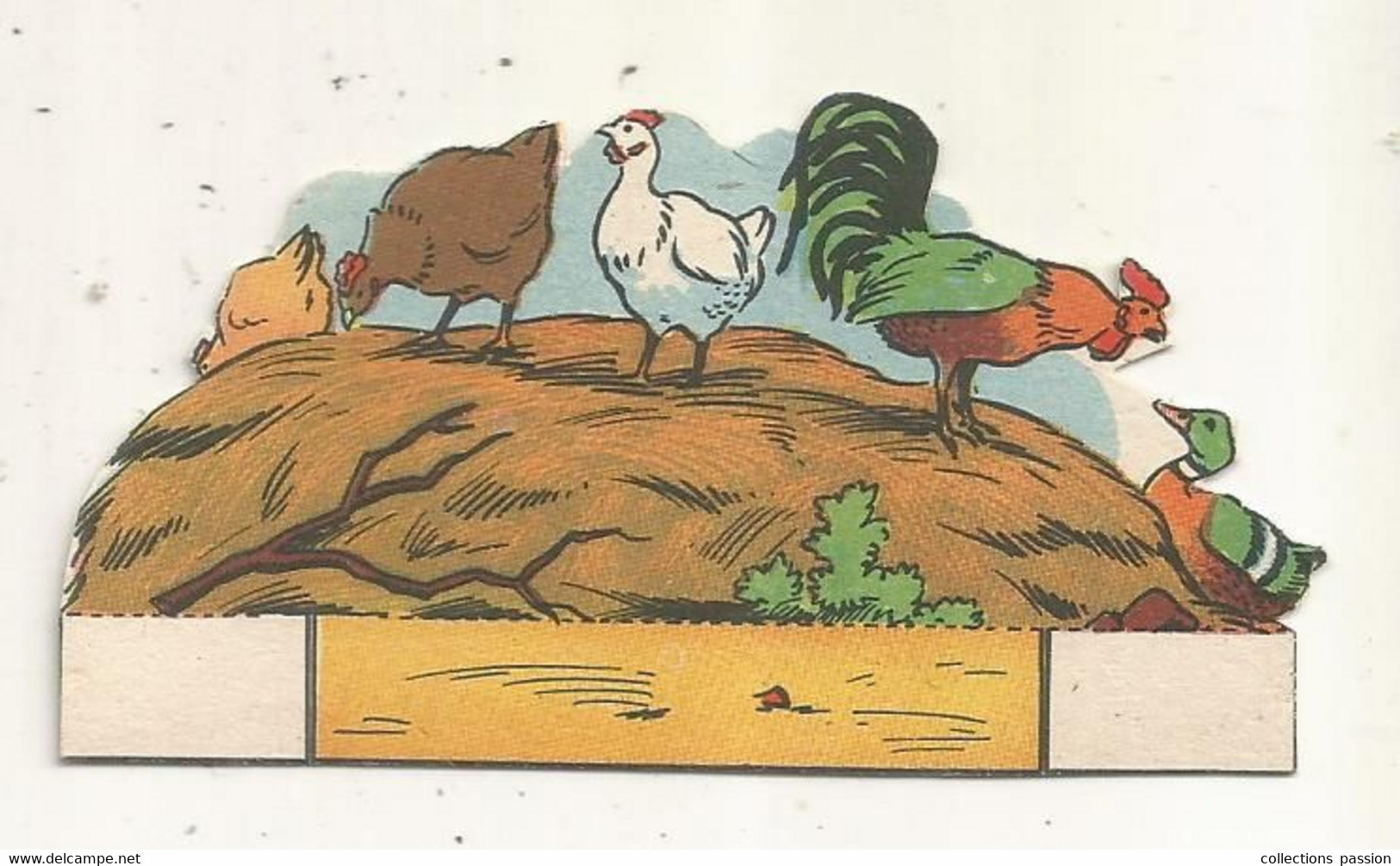 Découpi , Avec Support , LA FERME,  Fermière ,la Basse Cour , Canard, Poule , Coq - Dieren