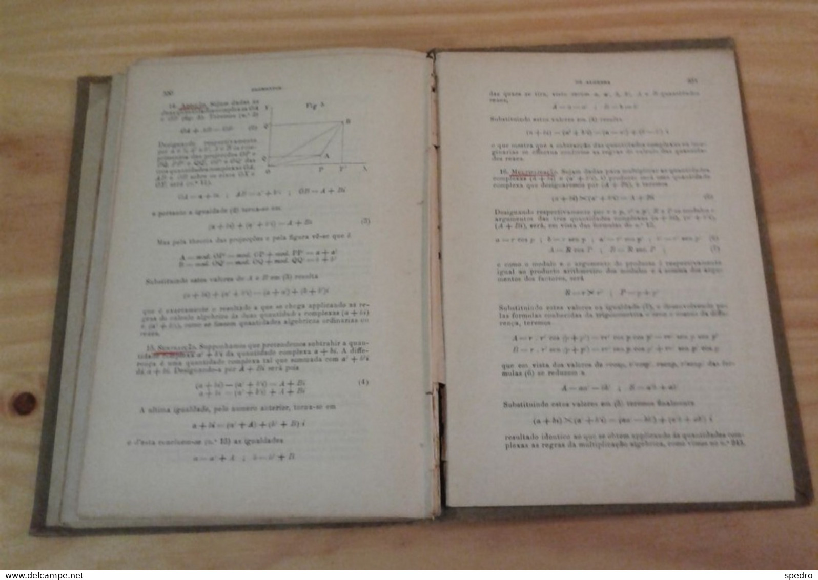 Portugal 1914 Elementos De Algebra Augusto José Da Cunha 12.ª Edição  António Maria Pereira Livraria Editora Lisboa - Scolaires