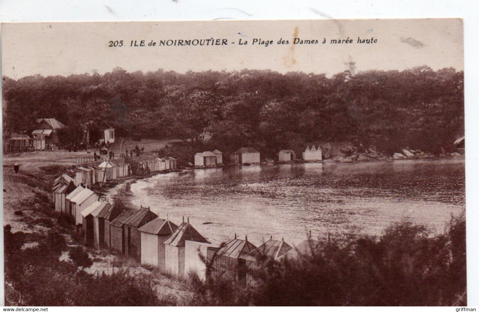 ILE DE NOIRMOUTIER LA PLAGE DES DAMES A MAREE HAUTE 1931 TBE - Noirmoutier