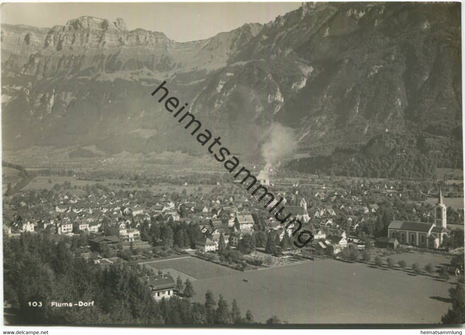 Flums Dorf - Foto-AK Grossformat - Karten-Verlag A. Mair Flums - Flums