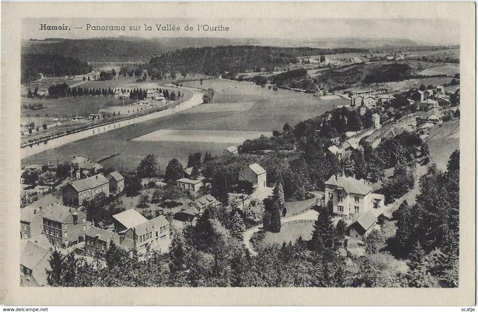 Hamoir.   -   Panorama Sur La Vallée De L'Ourthe.   -   1955   Naar   Anvers - Hamoir