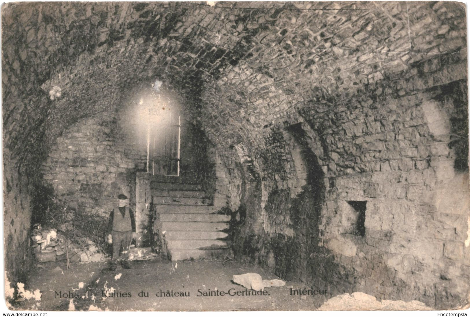 CPA Carte Postale Belgique Moha  Ruines Du Château Sainte Gertrude Intérieur 1926 VM58831 - Wanze