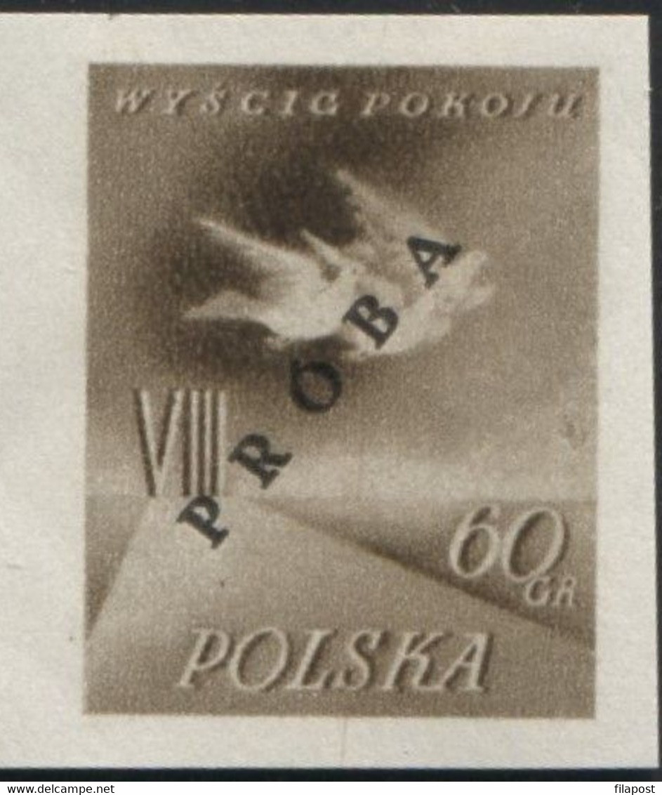 Poland 1955, Mi 905/6 VIII International Cycling Peace Race Original Proof Colour Guarantee PZF Expert Korszeń MNH** P30 - Ensayos & Reimpresiones