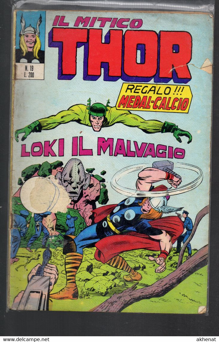 BIG - IL MITICO THOR . Ed. Corno 1971 Il N° 19 Usato . Difettoso - Super Heroes