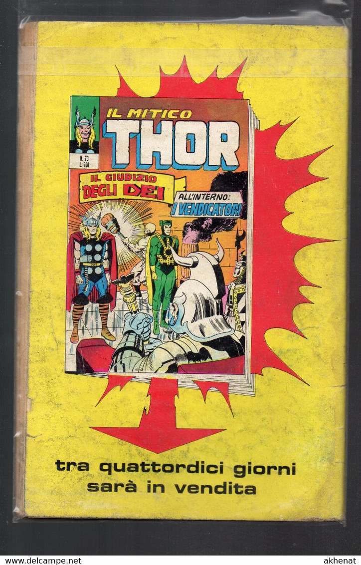 BIG - IL MITICO THOR . Ed. Corno 1971 Il N° 19 Usato . Difettoso - Super Eroi