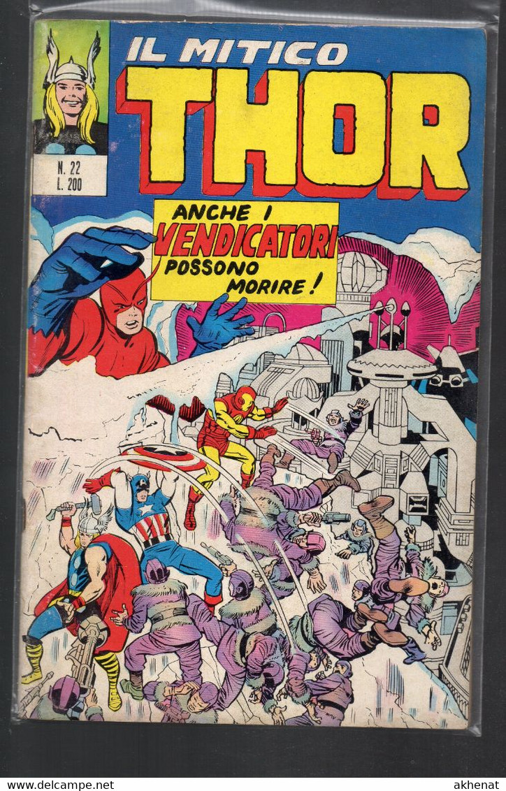 BIG - IL MITICO THOR . Ed. Corno 1972 Il N° 22 Usato . - Super Eroi