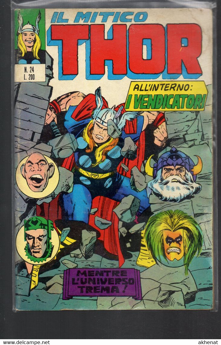 BIG - IL MITICO THOR . Ed. Corno 1972 Il N° 24 Usato . - Super Eroi