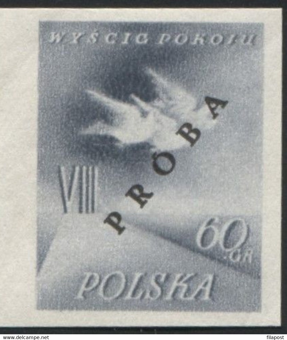 Poland 1955, Mi 905/6 VIII International Cycling Peace Race Original Proof Colour Guarantee PZF Expert Korszeń MNH** P30 - Essais & Réimpressions