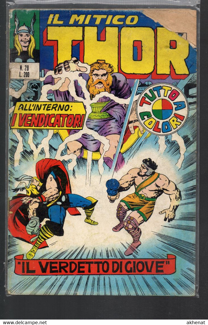 BIG - IL MITICO THOR . Ed. Corno 1972 Il N° 28 Usato . Difetti - Super Heroes