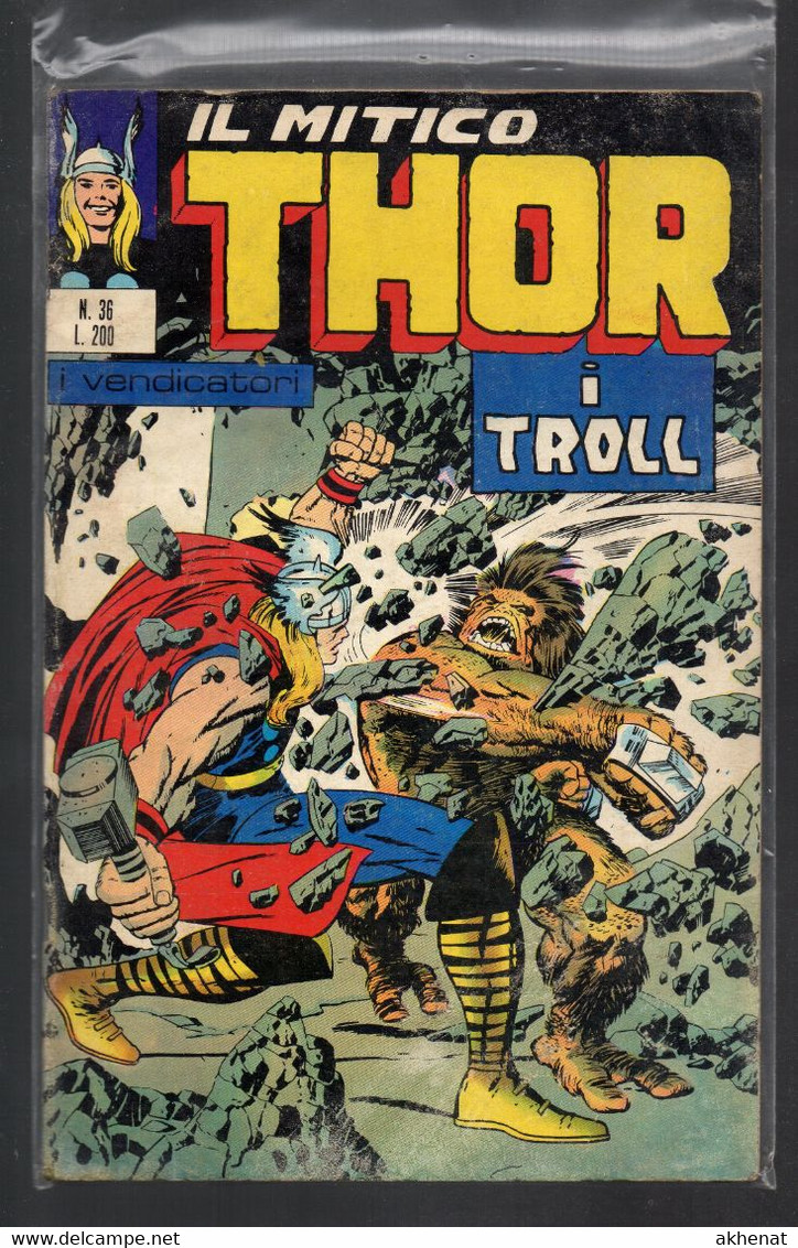 BIG - IL MITICO THOR . Ed. Corno 1972 Il N° 36 Usato . - Super Eroi