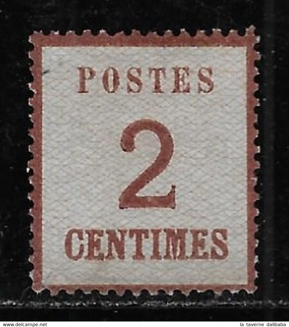 ALSACE-LORRAINE N° 2 2 C. BRUN-ROUGE NEUF (*) - Unused Stamps