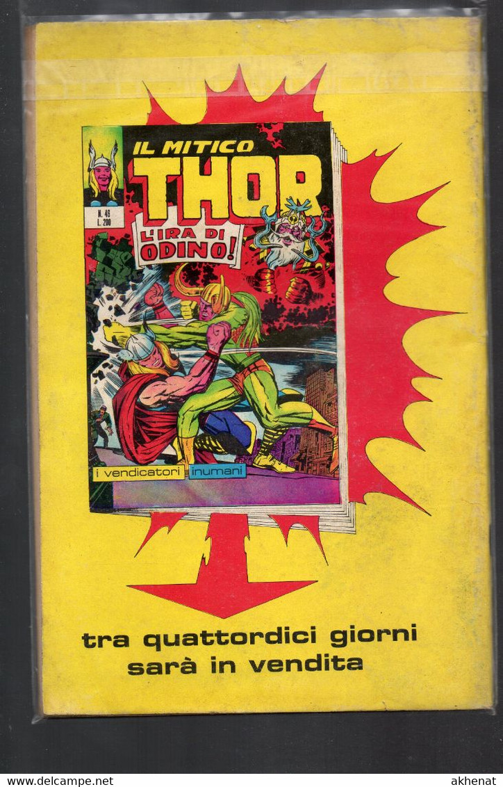 BIG - IL MITICO THOR . Ed. Corno 1972 Il N° 45 Usato . - Super Eroi