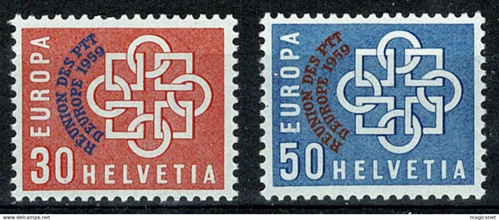 Suisse 1959 - Y&T N° 632/633** - Europa - Andere & Zonder Classificatie