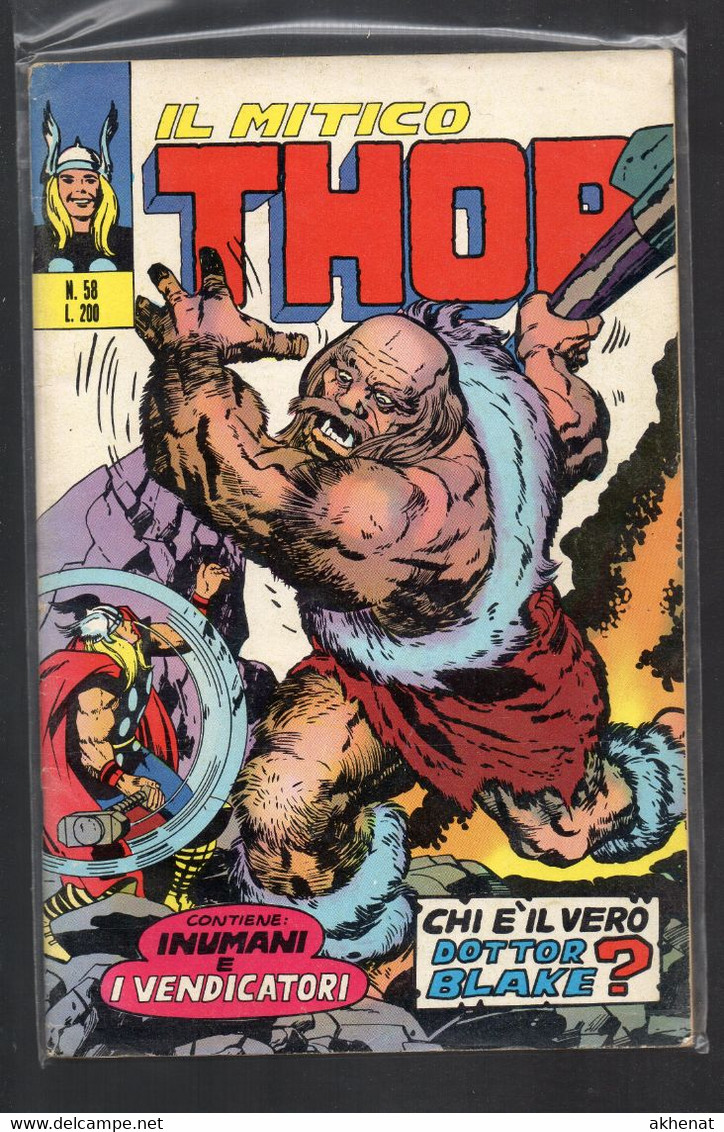 BIG - IL MITICO THOR . Ed. Corno 1973 Il N° 58 Usato . - Super Eroi