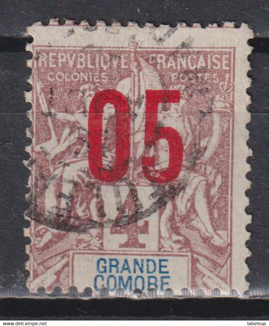 Timbre Oblitéré De Grande Comore 1912 N° 21 - Used Stamps