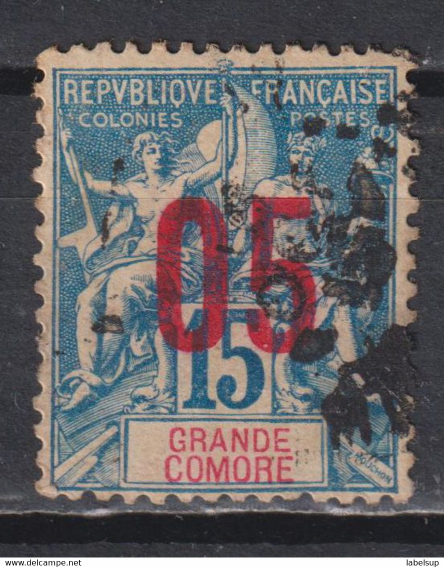 Timbre Oblitéré De Grande Comore 1912 N° 22 - Used Stamps