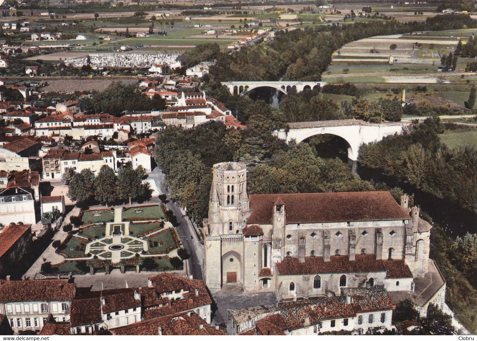 81, Lavaur, Cathédrale Alain, Pont Sur L'Agout, Vue Aérienne - Lavaur