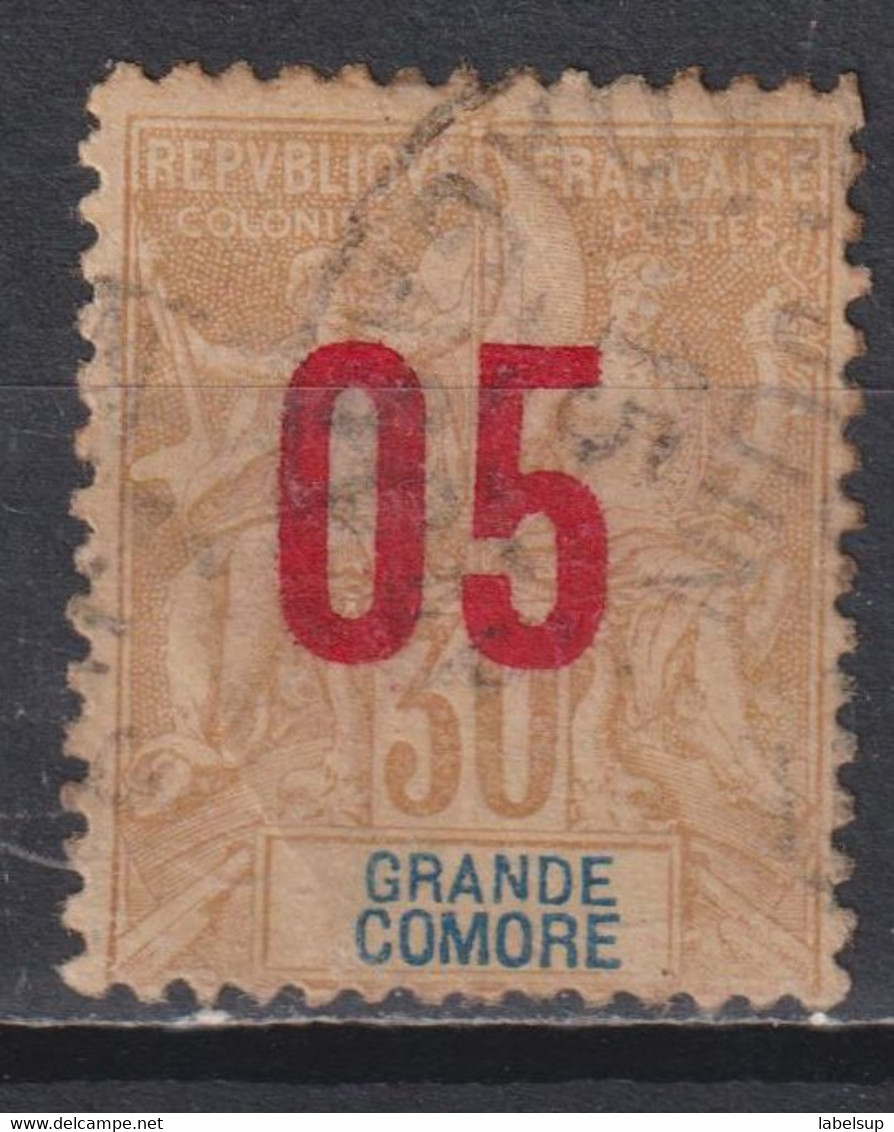 Timbre Oblitéré De Grande Comore 1912 N° 25 - Used Stamps