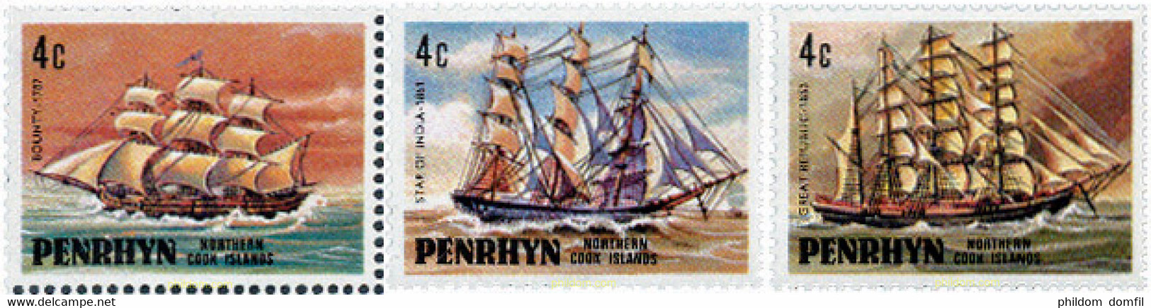 638371 MNH PENRHYN 1981 BARCOS - Penrhyn