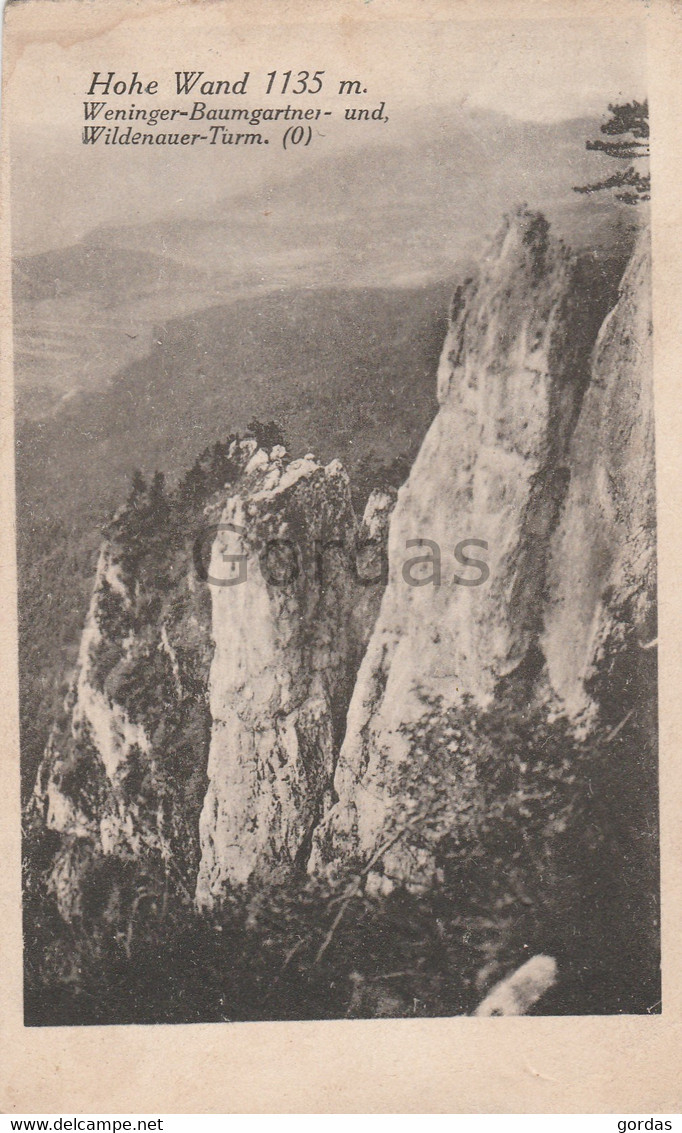 Austria - Eicherthutte - Hohe Wand - Weninger Baumgartner - Wildenauer Turm - Wiener Neustadt