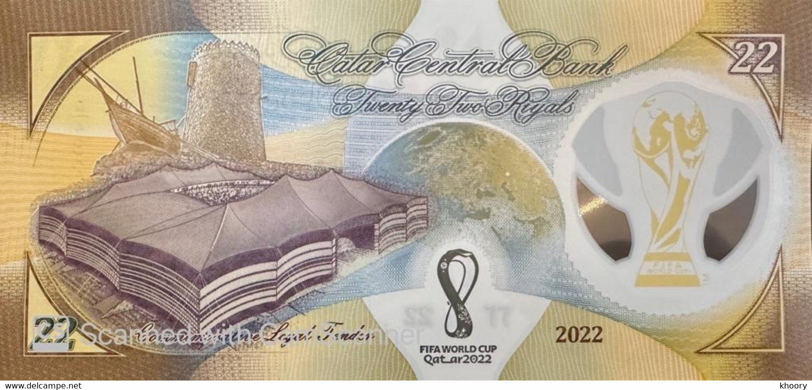 New! Qatar 2022 22 UNC Riyals P-NEW - Qatar