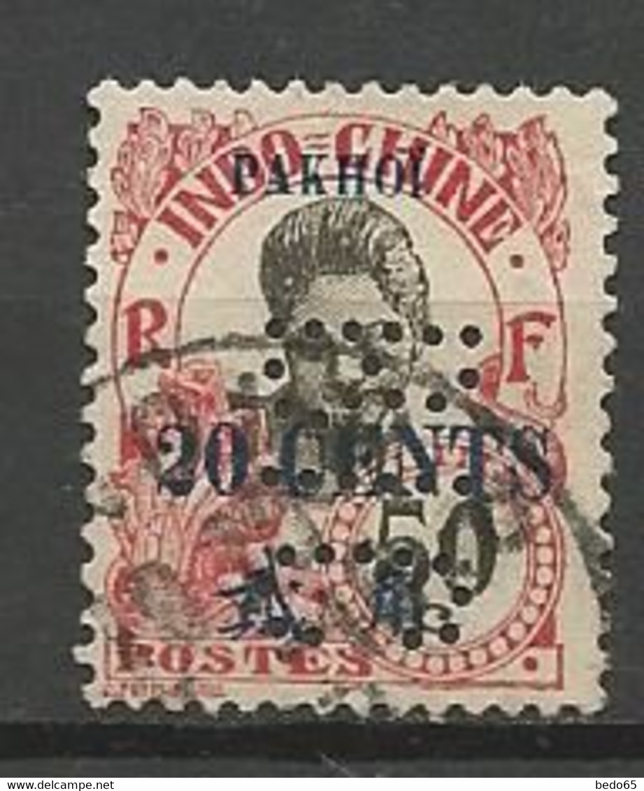 PAKHOI N° 62 Perforé BIC OBL - Used Stamps