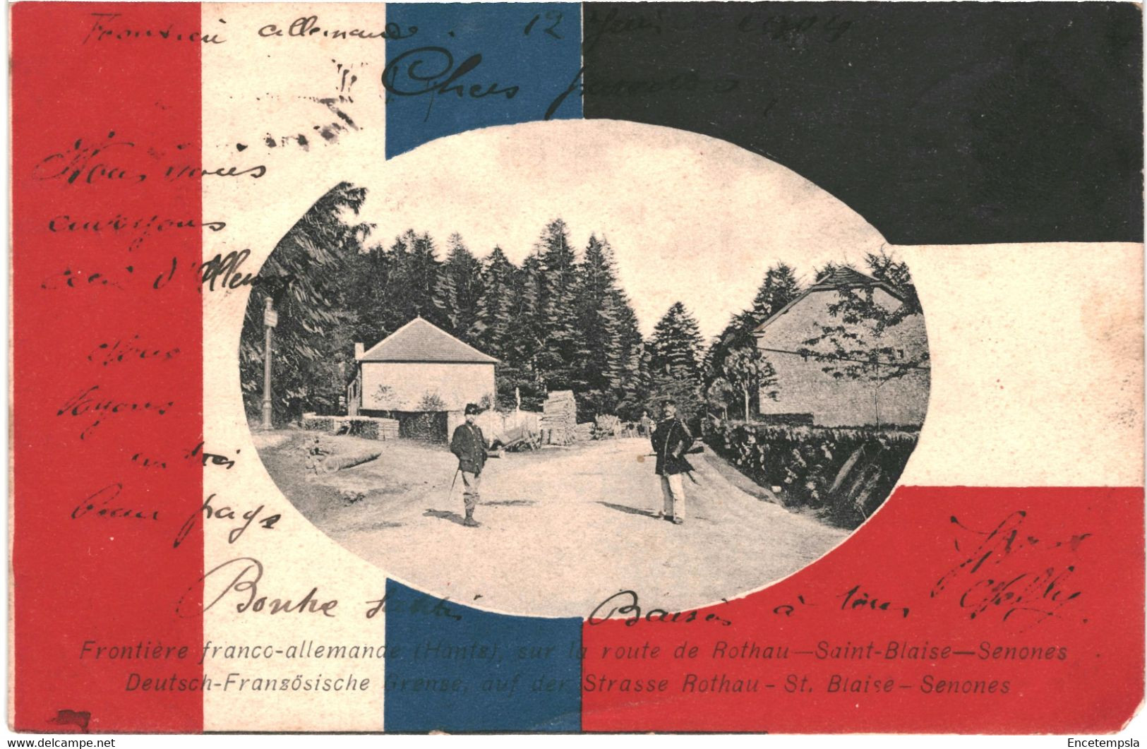 CPA Carte Postale France Frontière France Allemagne Sur La Route De Rothau -Saint Blaise 1904  VM58850 - Rothau