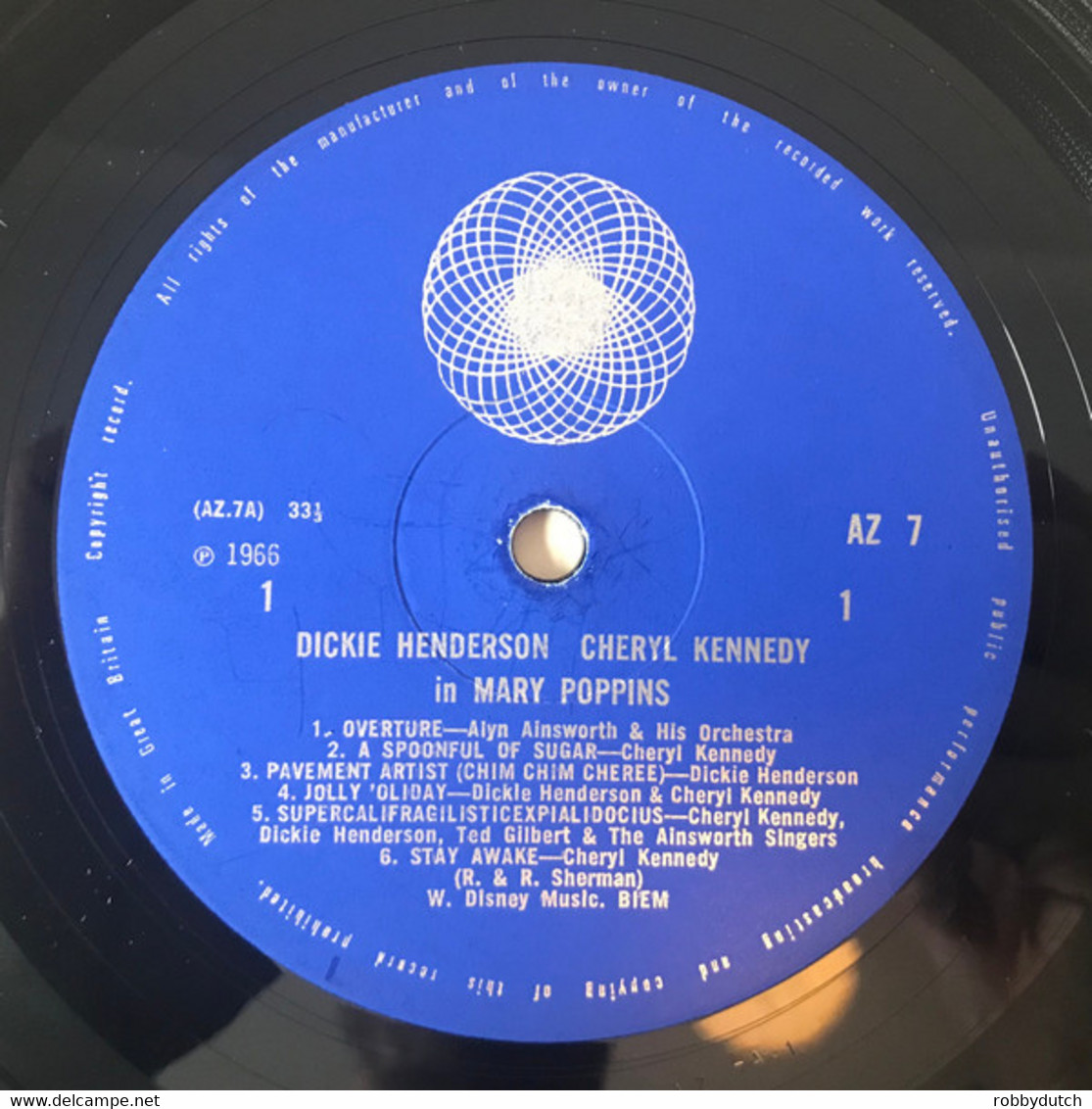 * LP *  MARY POPPINS - DICKIE HENDERSON & CHERYL KENNEDY (England 1966) - Musicals