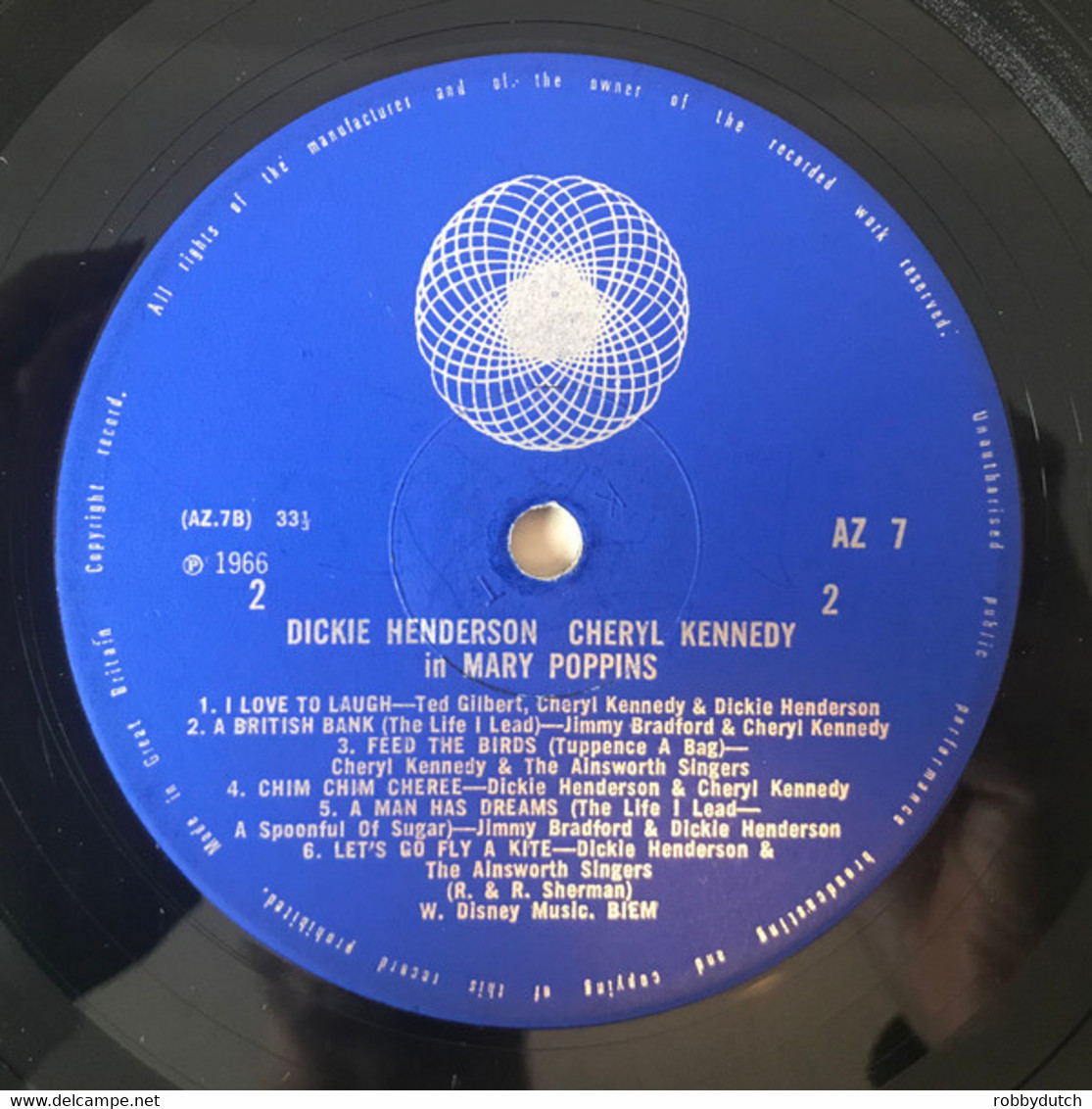 * LP *  MARY POPPINS - DICKIE HENDERSON & CHERYL KENNEDY (England 1966) - Musicales