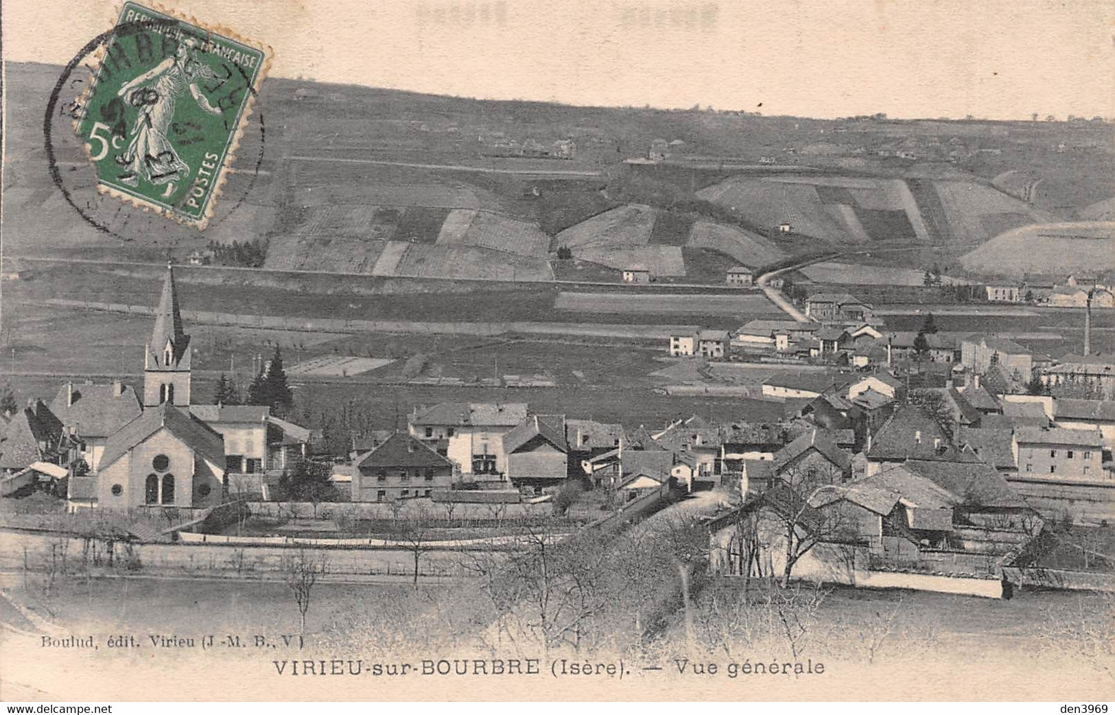 VIRIEU-sur-BOURBRE (Isère) - Vue Générale - Virieu