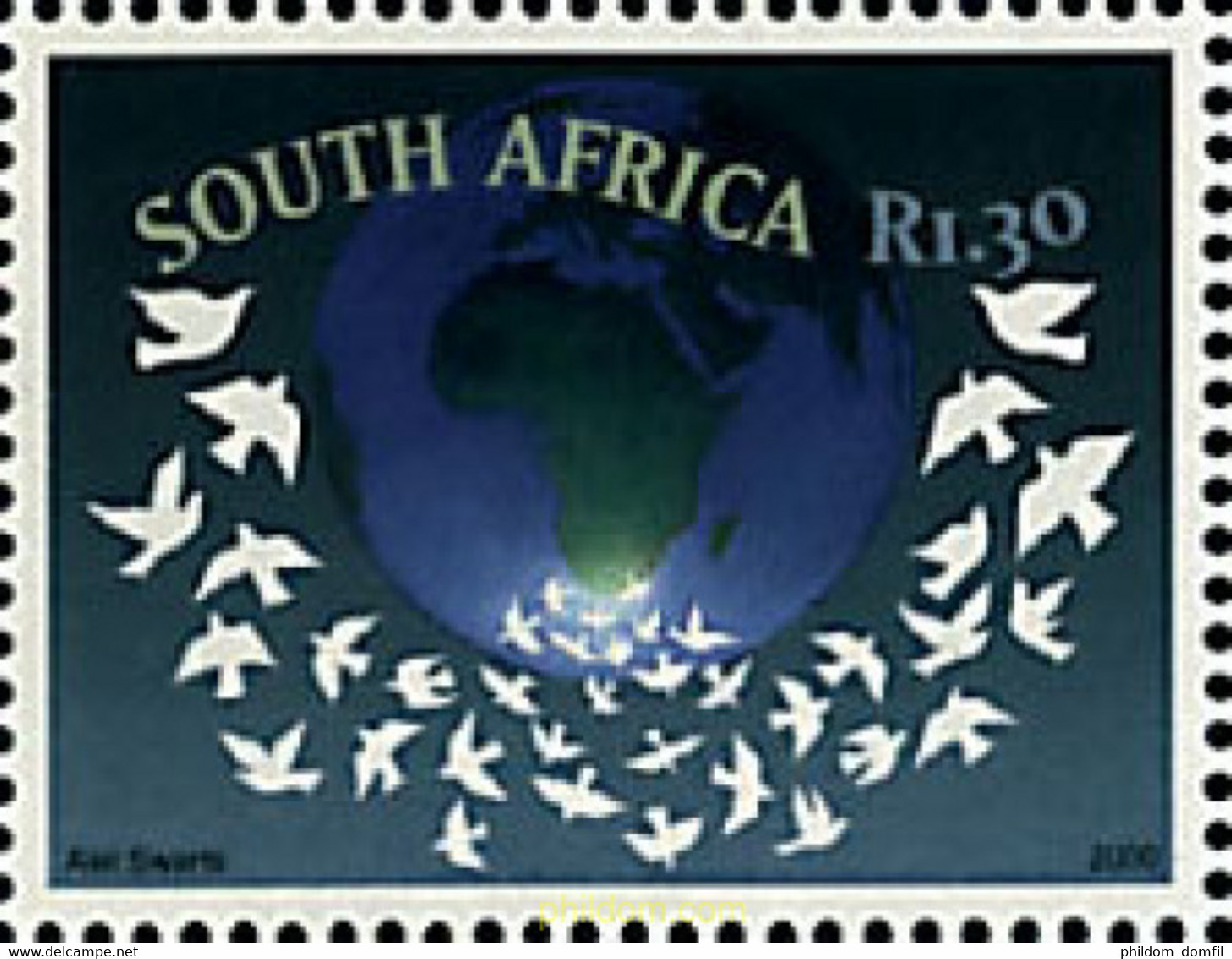 75543 MNH SUDAFRICA 2000 AÑO INTERNACIONAL DE LA PAZ - Oblitérés