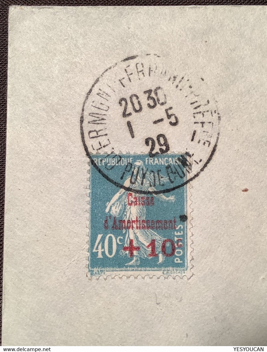 SODAC 1929 RARE ÉTAPPE 1er Vol (Montlucon) CLERMONT>LYON (Genéve) Lettre Poste Aérienne (France Suisse Schweiz Flugpost - 1927-1959 Covers & Documents