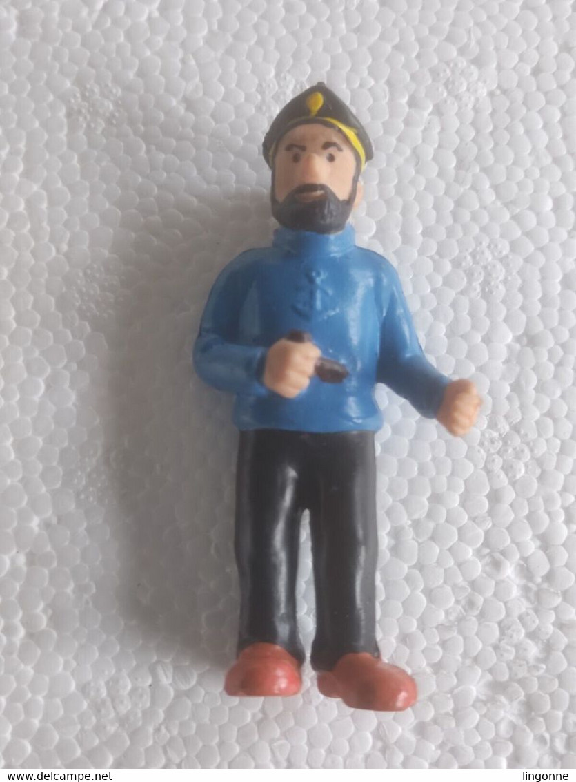 1984 FIGURINE TINTIN COMICS SPAIN LE CAPITAINE HADDOCK TOURNESOL DUPONT 8 cm env