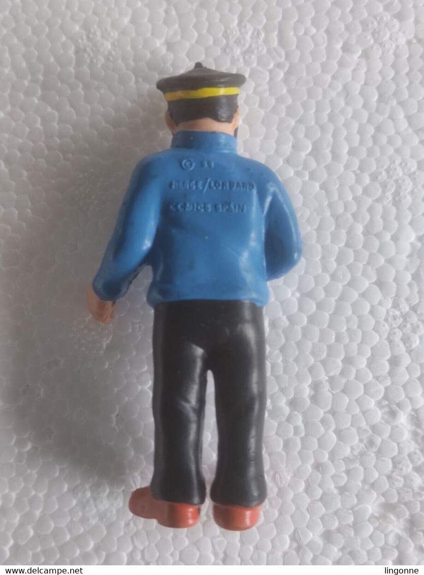 1984 FIGURINE TINTIN COMICS SPAIN LE CAPITAINE HADDOCK TOURNESOL DUPONT 8 cm env