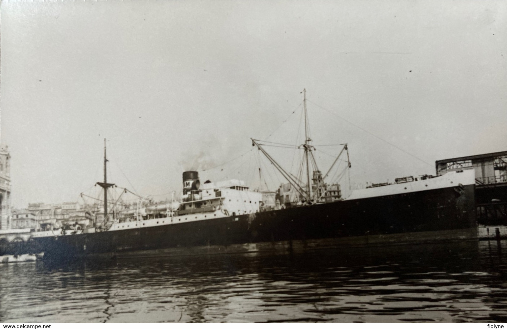 Bateau - Carte Photo - Le DJEBEL AMOUR - Cargo Navire De Commerce - Boat Ship - Commerce