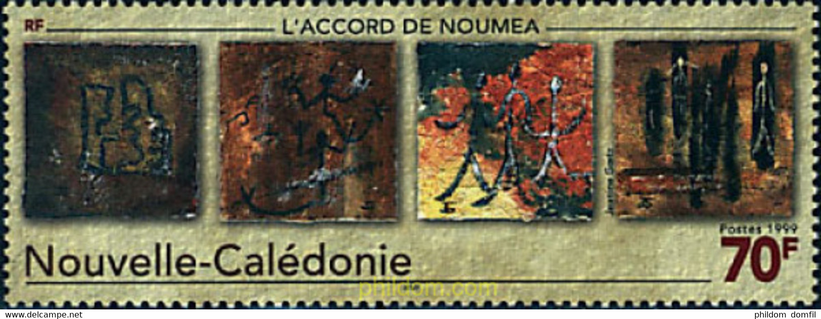 67933 MNH NUEVA CALEDONIA 1999 ACUERDO DE NOUMEA - Gebruikt