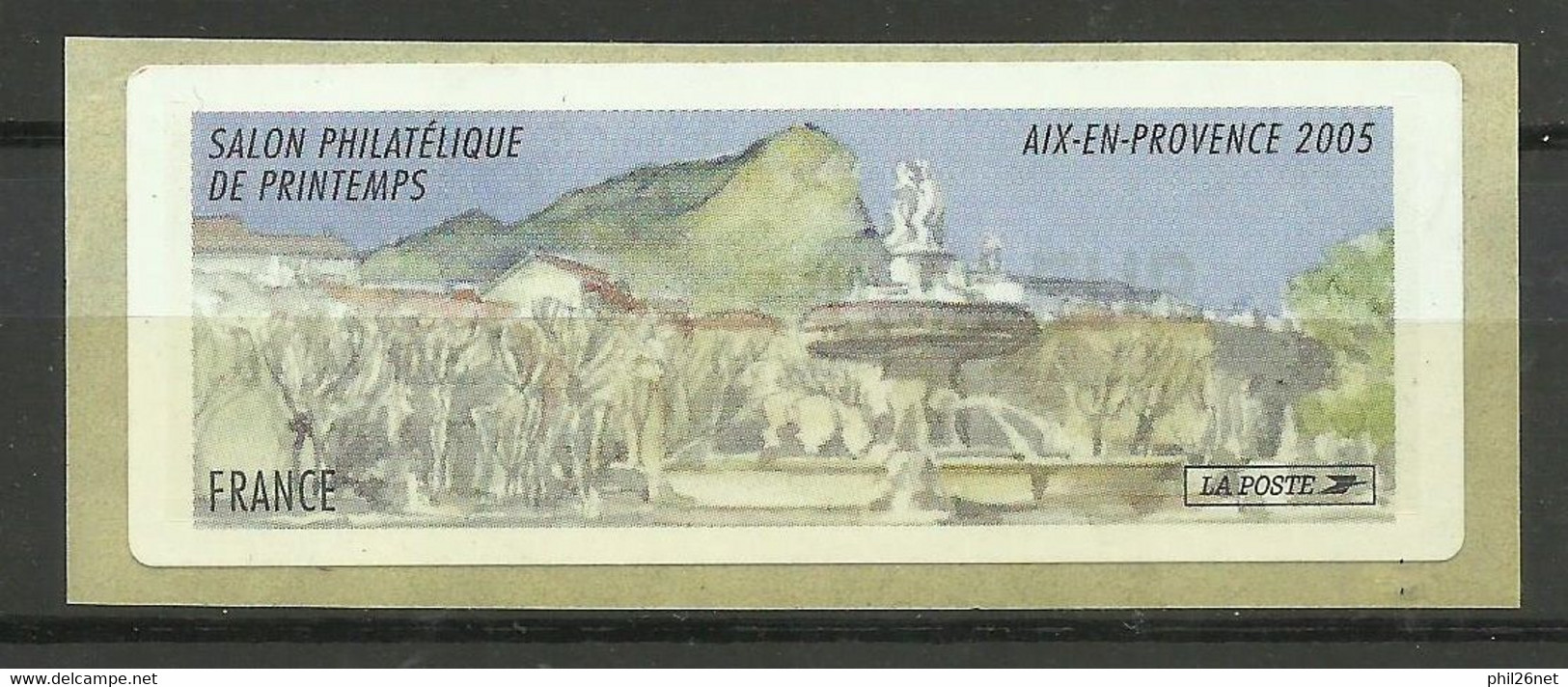 Vignette D'affranchissement Illustrée Salon Philatélique Printemps Aix En Provence 2005 Neuve B/TB Voir Scan Soldé !  ! - 1999-2009 Illustrated Franking Labels