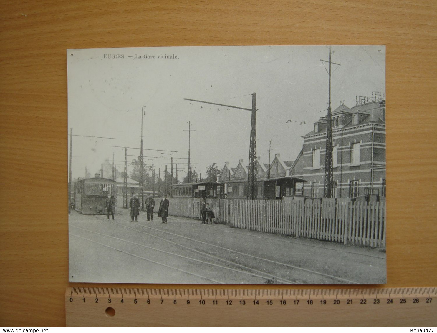 Eugies - La Gare Vicinale (Grande Photo) - Frameries