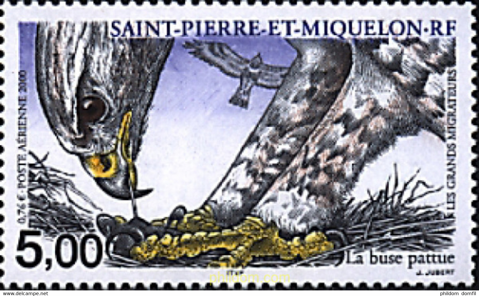 70019 MNH SAN PEDRO Y MIQUELON 2000 AVES MIGRATORIAS - Oblitérés