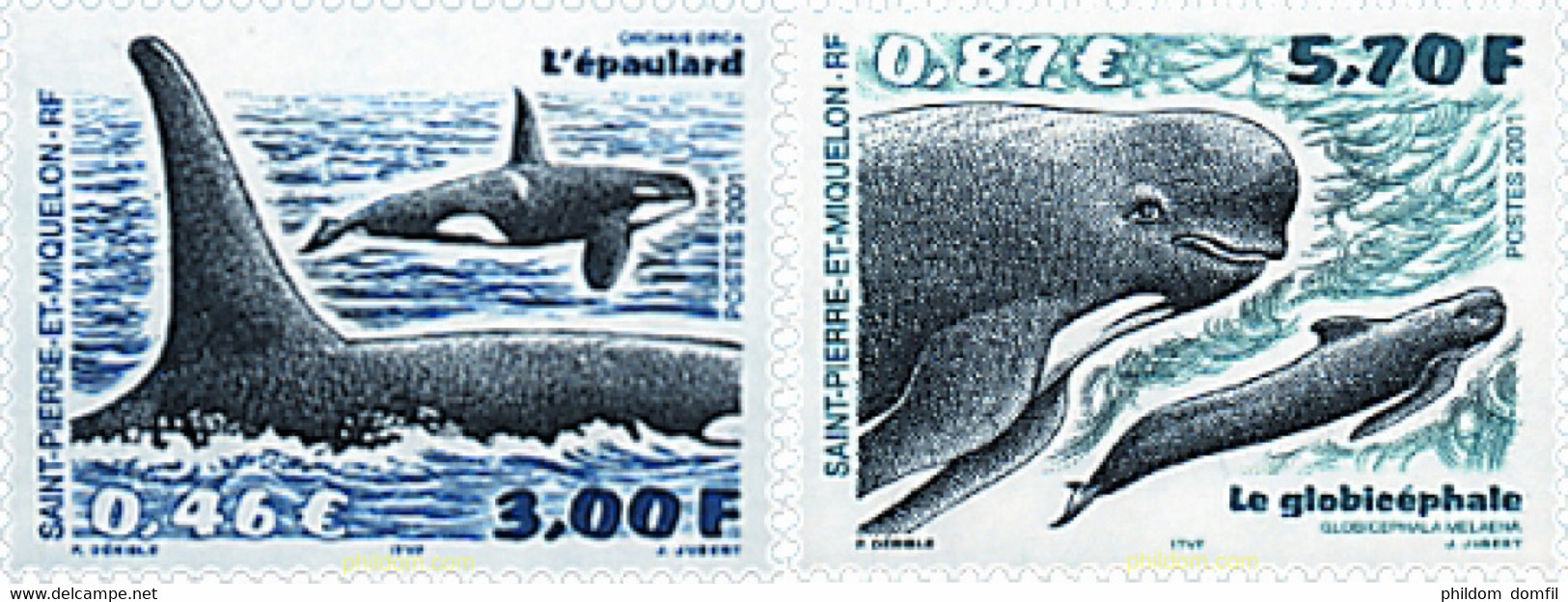 78343 MNH SAN PEDRO Y MIQUELON 2001 CETACEOS - Used Stamps