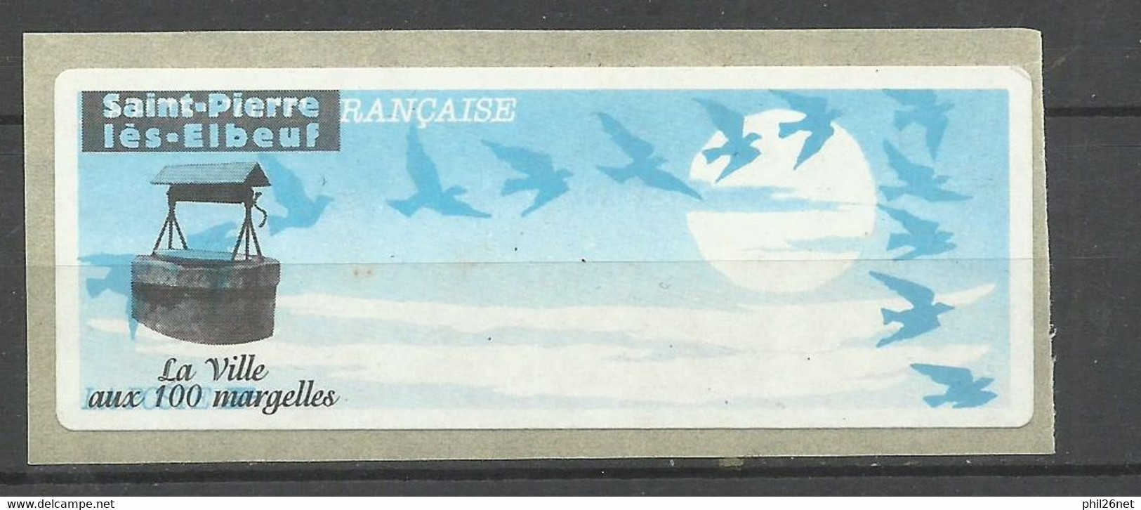 Vignette D'affranchissement Oiseaux De Jubert  Illustrée ST Pierre Les Elbeuf 04/02/2000 Neuve B/TB Voir Scan Soldé ! ! - 1990 « Oiseaux De Jubert »