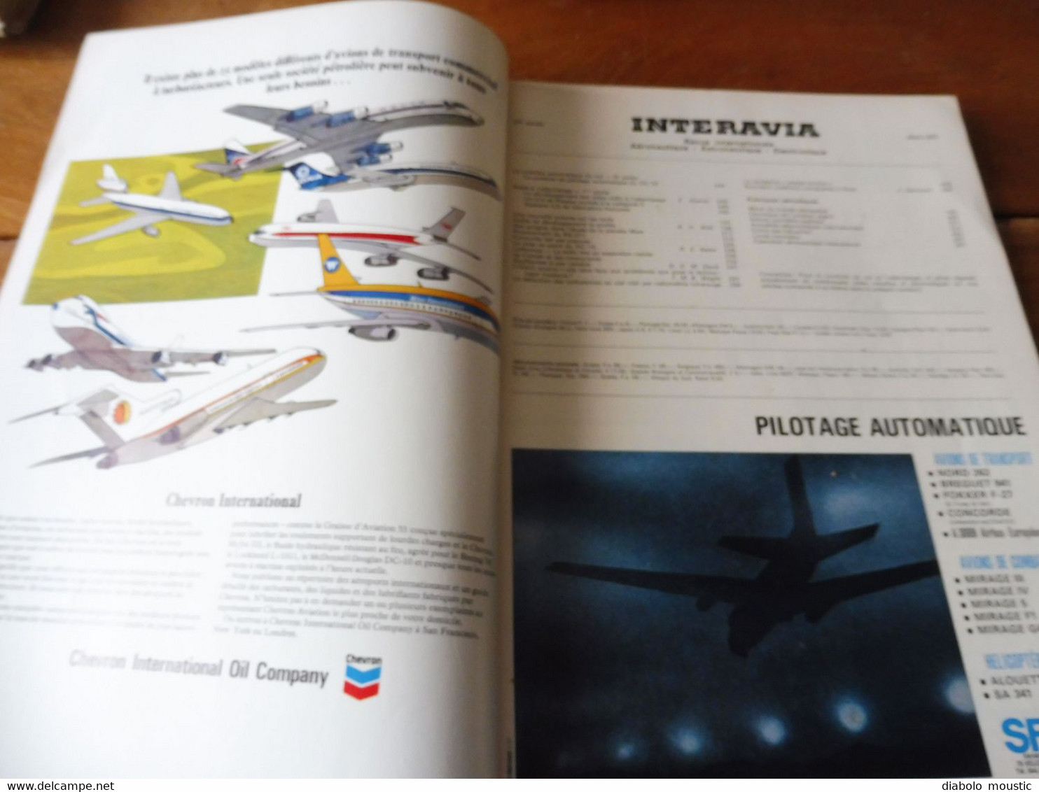 1972 INTERAVIA   (aviation ) - Le CONCORDE,  Le missile Crotale et ses concurrents ; Etc