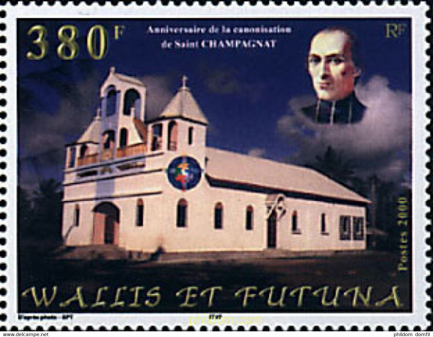 71839 MNH WALLIS Y FUTUNA 2000 1 ANIVERSARIO DE LA CANONIZACION DE SAN CHAMPAGNAT - Oblitérés